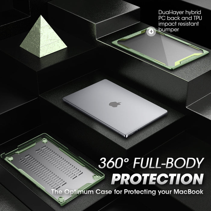MacBook Pro 16 inch (2026-2021) Unicorn Beetle Case Cover(open box)-Green