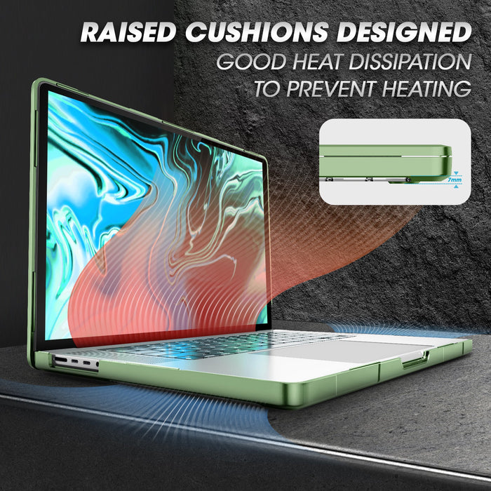 MacBook Pro 16 inch (2026-2021) Unicorn Beetle Case Cover(open box)-Green