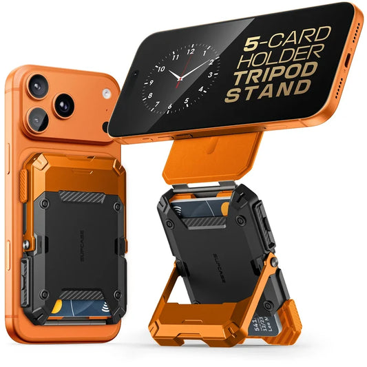 MagFlip Magnetic Wallet with Stand-Coral