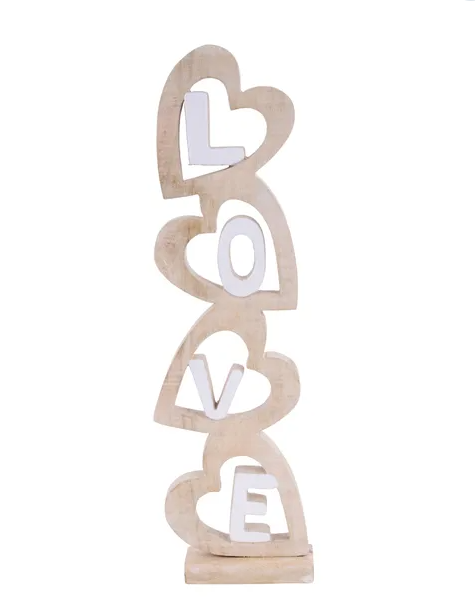 Mango Wood Love/Hearts Wall Decor