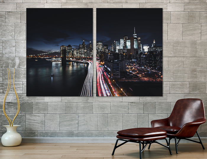 Manhattan Lights Canvas Print #9029