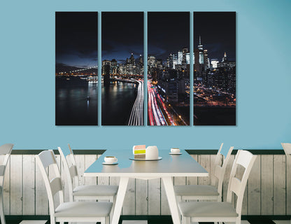 Manhattan Lights Canvas Print #9029