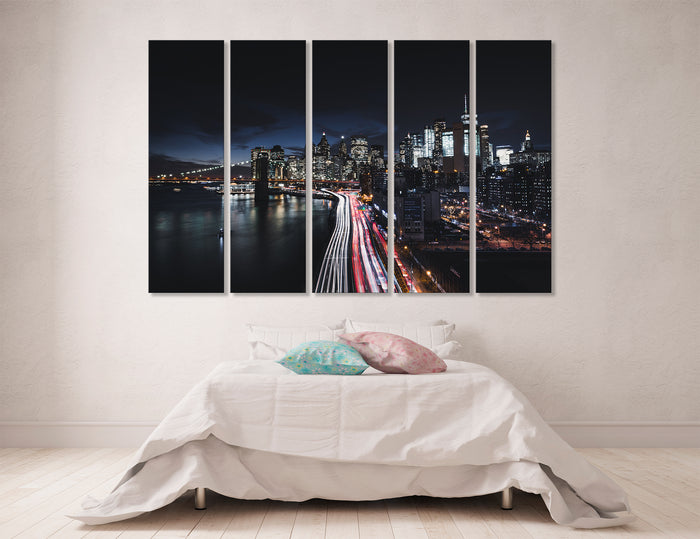 Manhattan Lights Canvas Print #9029