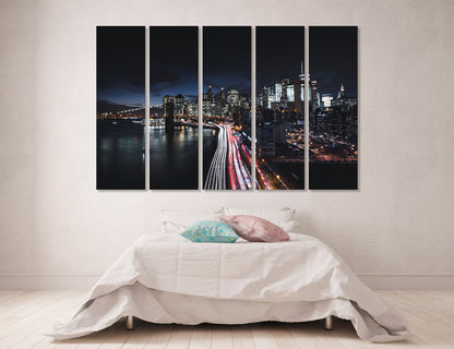 Manhattan Lights Canvas Print #9029