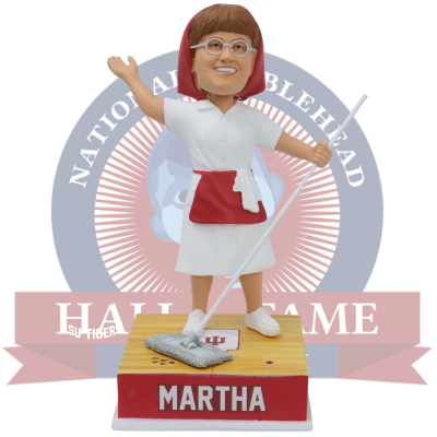 Martha the Mop Lady Indiana Hoosiers Talking Bobblehead
