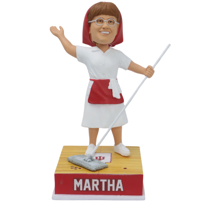 Martha the Mop Lady Indiana Hoosiers Talking Bobblehead