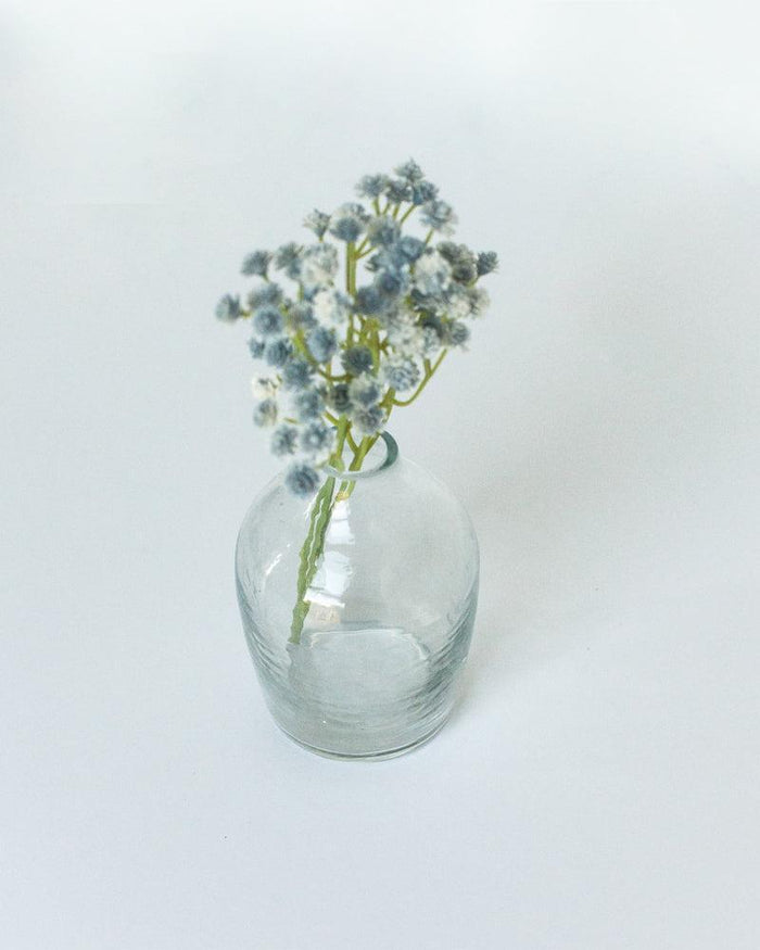 Medium Handblown Hammered Bud Vase, Fair Trade, India