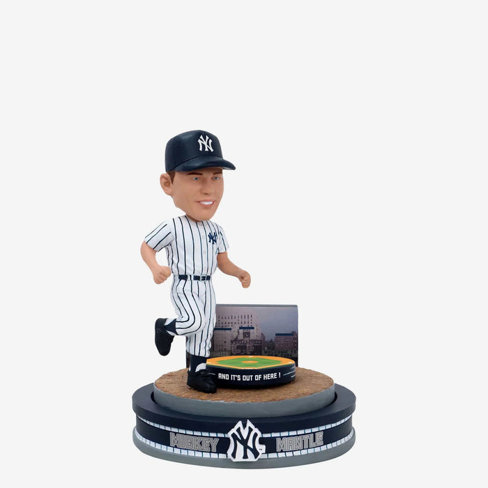 Mickey Mantle New York Yankees Home Run Spinner Mini Bobblehead Scene