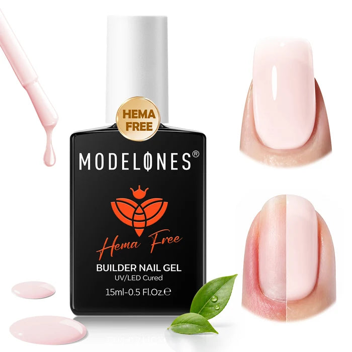 8-In-1 Milky Pink Hema-Free Builder Gel 15ml Builder Gel MODELONES #milky pink