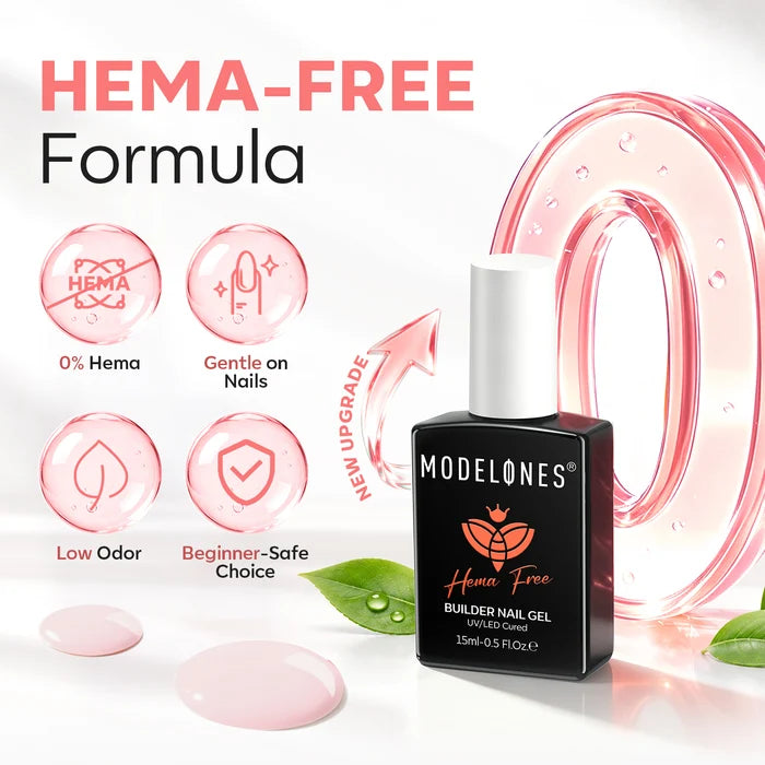 8-In-1 Milky Pink Hema-Free Builder Gel 15ml Builder Gel MODELONES #milky pink
