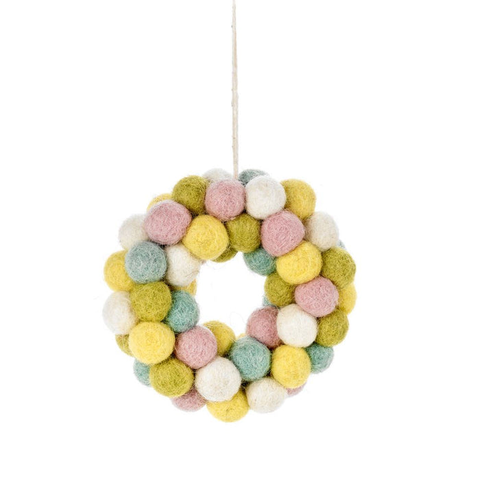 Mini Bubble Wreath Felt Decoration
