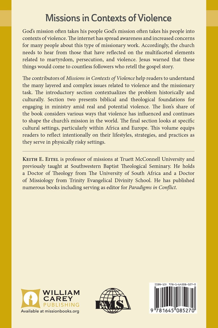 Missions in Context of Violence (EMS 15) - MissionBooks.org