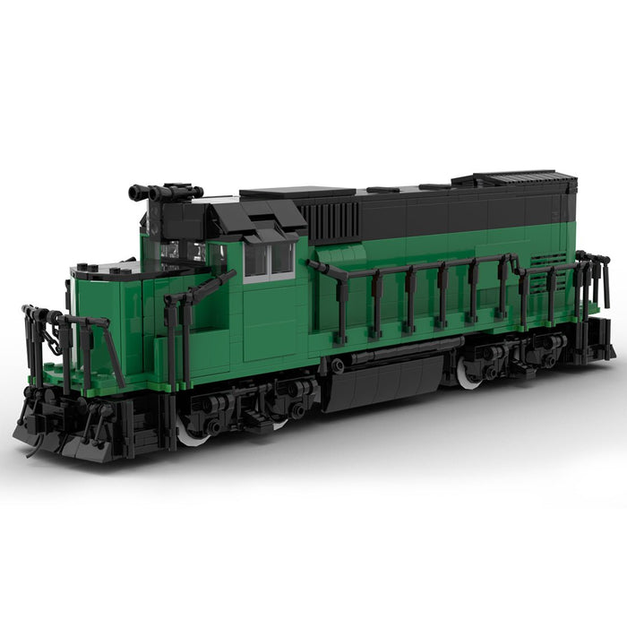 MOC - 104685 Burlington Northern GP15 Retro - Zug - LesDiy - Klemmbausteine