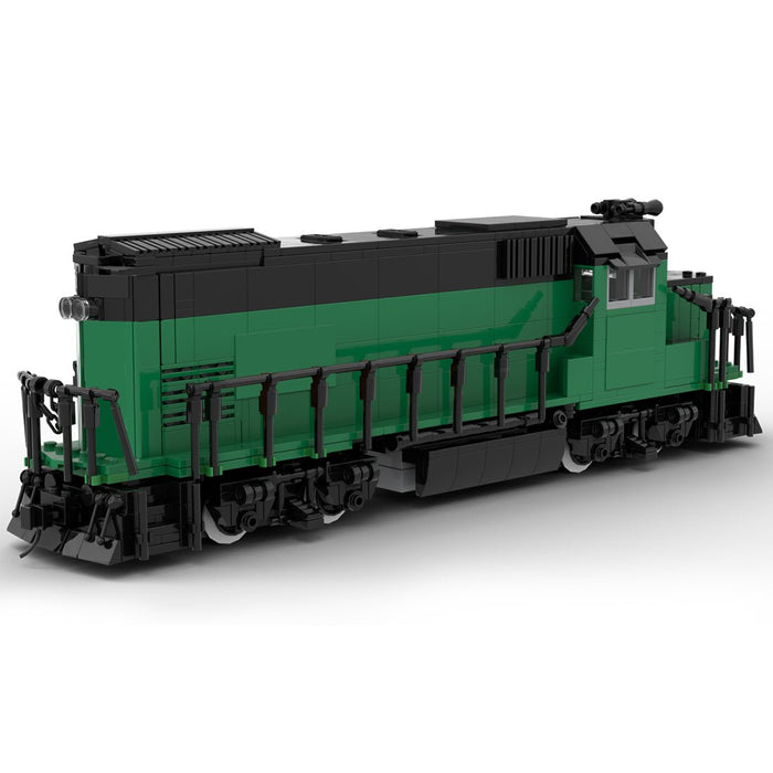 MOC - 104685 Burlington Northern GP15 Retro - Zug - LesDiy - Klemmbausteine