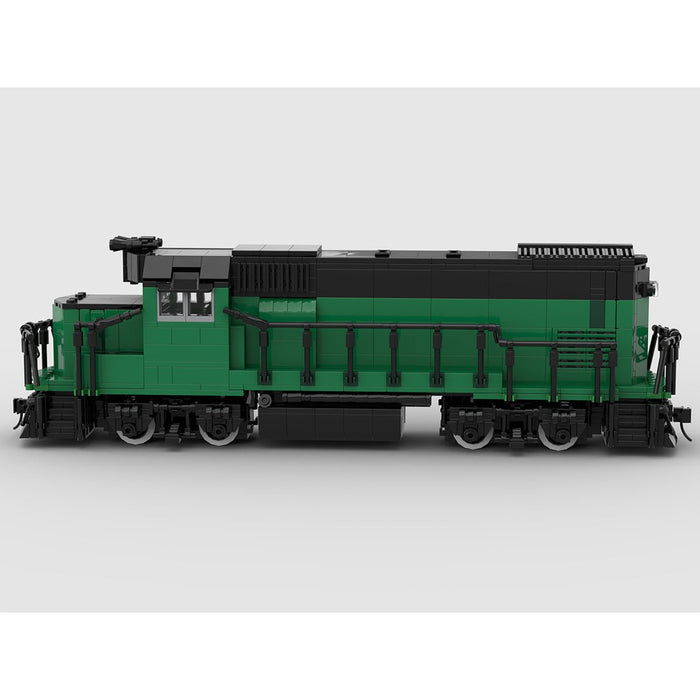 MOC - 104685 Burlington Northern GP15 Retro - Zug - LesDiy - Klemmbausteine