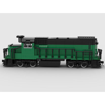 MOC - 104685 Burlington Northern GP15 Retro - Zug - LesDiy - Klemmbausteine
