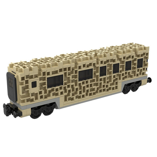 MOC - 128739 Sci - Fi train car vagon inspired the borg cube Klemmbausteine - LesDiy - Klemmbausteine