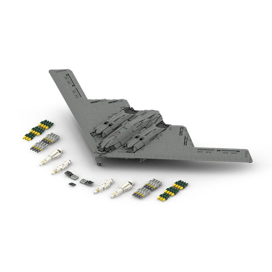 MOC - 166363 1/70 B - 2 Spirit Stealth Bomber Klemmbausteine - LesDiy - Klemmbausteine