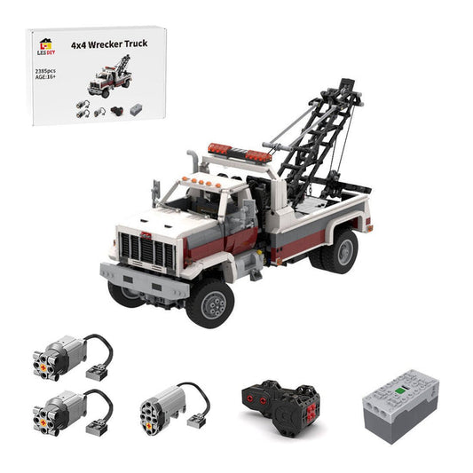 MOC - 213249 80's GMC TopKick Wrecker 4x4 RC Klemmbausteine - LesDiy - Klemmbausteine