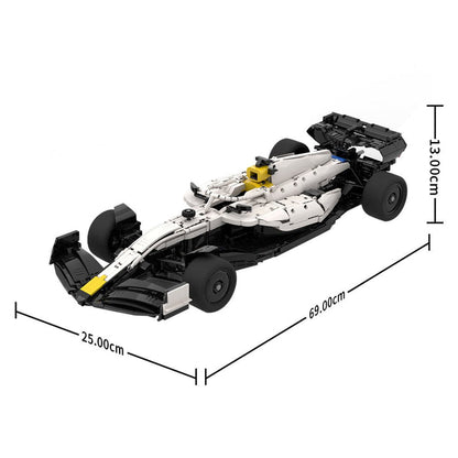 MOC - 214433 Visa Cash App RB Formula One Team VCARB02 1:8 Scale Klemmbausteine - LesDiy - Klemmbausteine