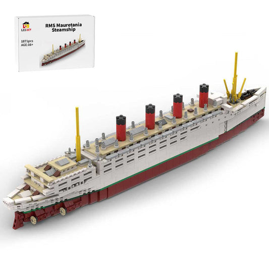 MOC - 59185 RMS Mauretania Bausteinboot Klemmbausteine - LesDiy - Klemmbausteine