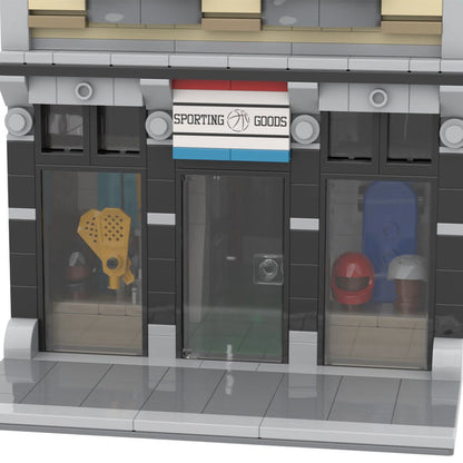 MOC - 59501 Modulares Gebäude – Sportartikelgeschäft Bausteine - Set Spielzeug - LesDiy - Klemmbausteine