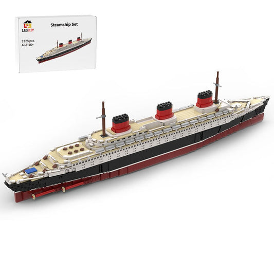 MOC - 61595 SS Normandie Bausteinboot Klemmbausteine - LesDiy - Klemmbausteine
