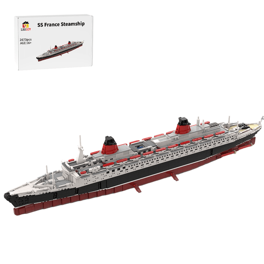 MOC - 62291 SS France Bausteinboot Klemmbausteine - LesDiy - Klemmbausteine