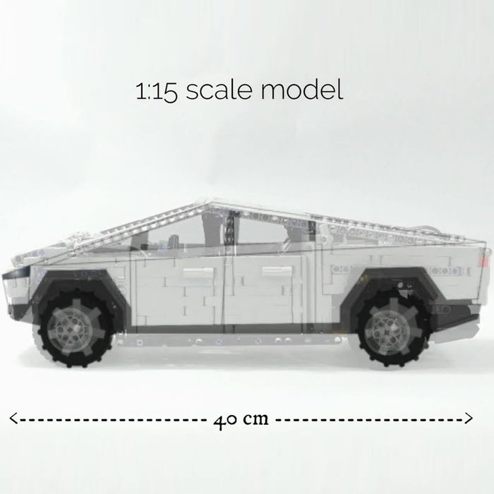 MOC - 94675 Technology Series Dynamic Version Grey Cybertruck - LesDiy - Klemmbausteine