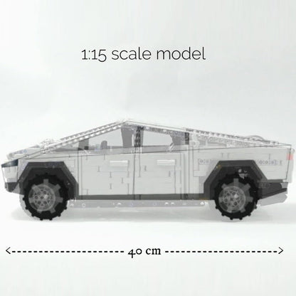 MOC - 94675 Technology Series Dynamic Version Grey Cybertruck - LesDiy - Klemmbausteine