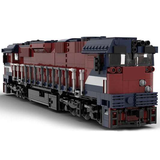 MOC - 94813 Rot - Blauer N - Klasse - Zug - LesDiy - Klemmbausteine