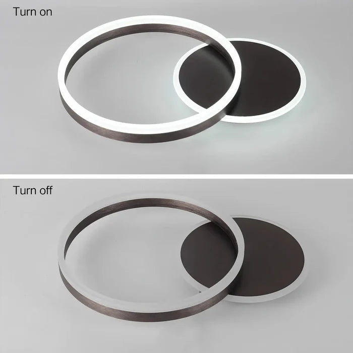 Modern Eclipse Flush Mount Ceiling Light Canva Home