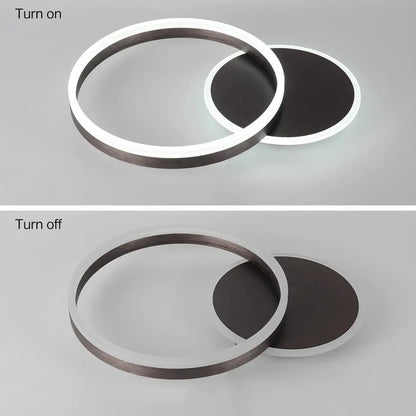 Modern Eclipse Flush Mount Ceiling Light Canva Home