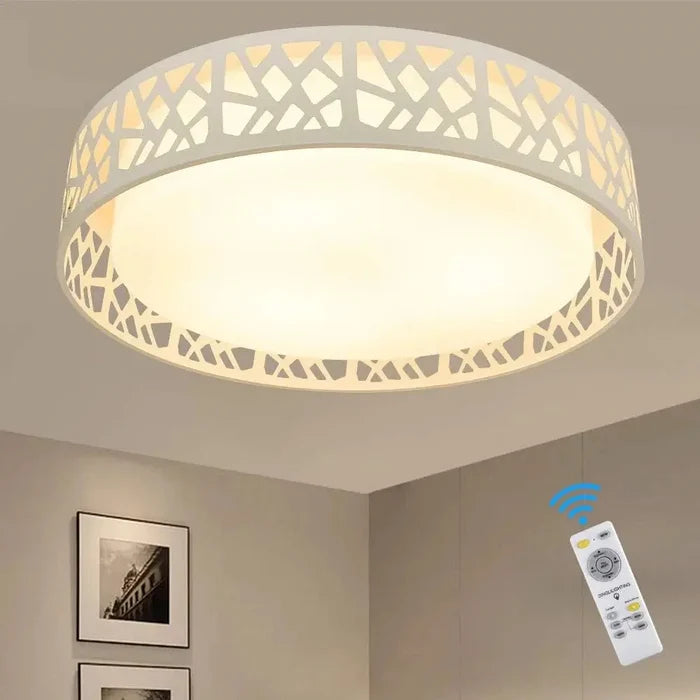 Modern Hollow Flush Mount Ceiling Light Canva Home