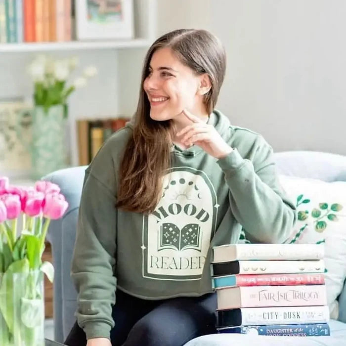 Mood Reader Cropped Hooded Sweatshirt Shirt