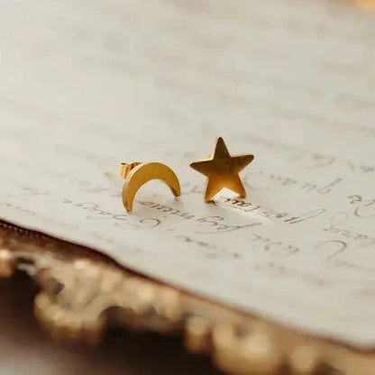 Moon & Star Earrings