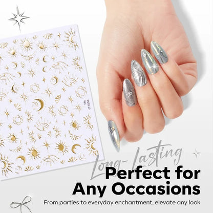 Nail Art Sticker Gold #moonlight