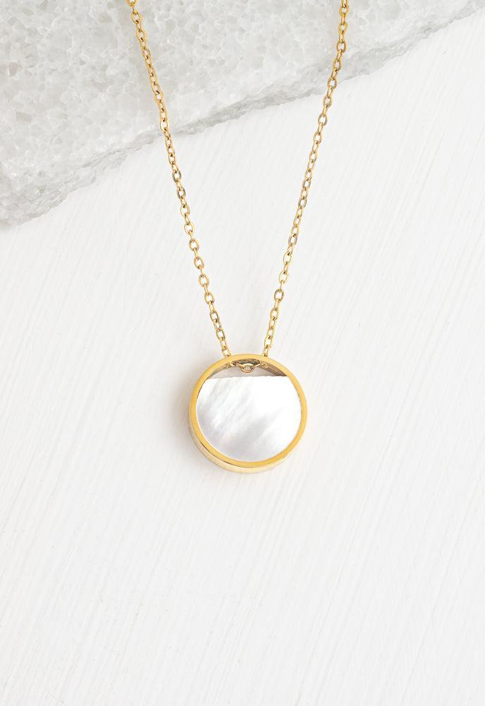 Mother-of-Pearl Gold Necklace, Give Freedom to Women!