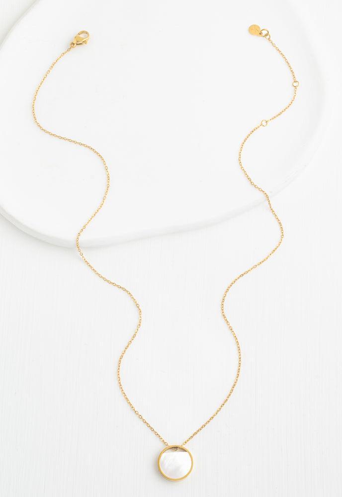 Mother-of-Pearl Gold Necklace, Give Freedom to Women!