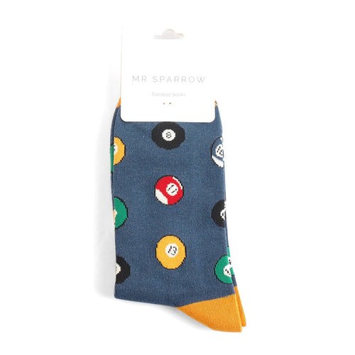 Mr Sparrow Pool Ball Socks - Navy
