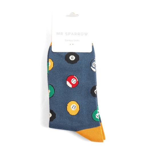 Mr Sparrow Pool Ball Socks - Navy