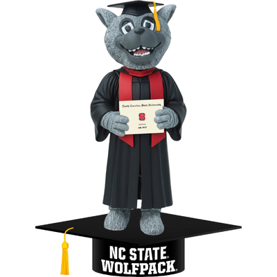 Mr. Wuf NC State Wolfpack Mascot Graduation Bobblehead (Presale)