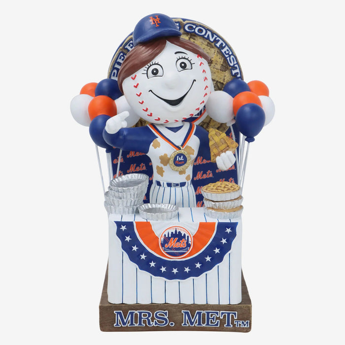 Mrs. Met New York Mets Pie Eating Contest MLB Bobblehead