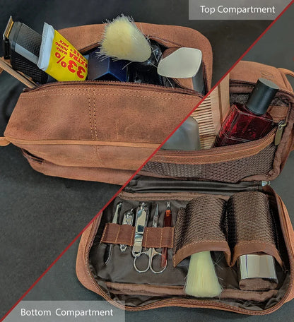 Leather Shaving Bag