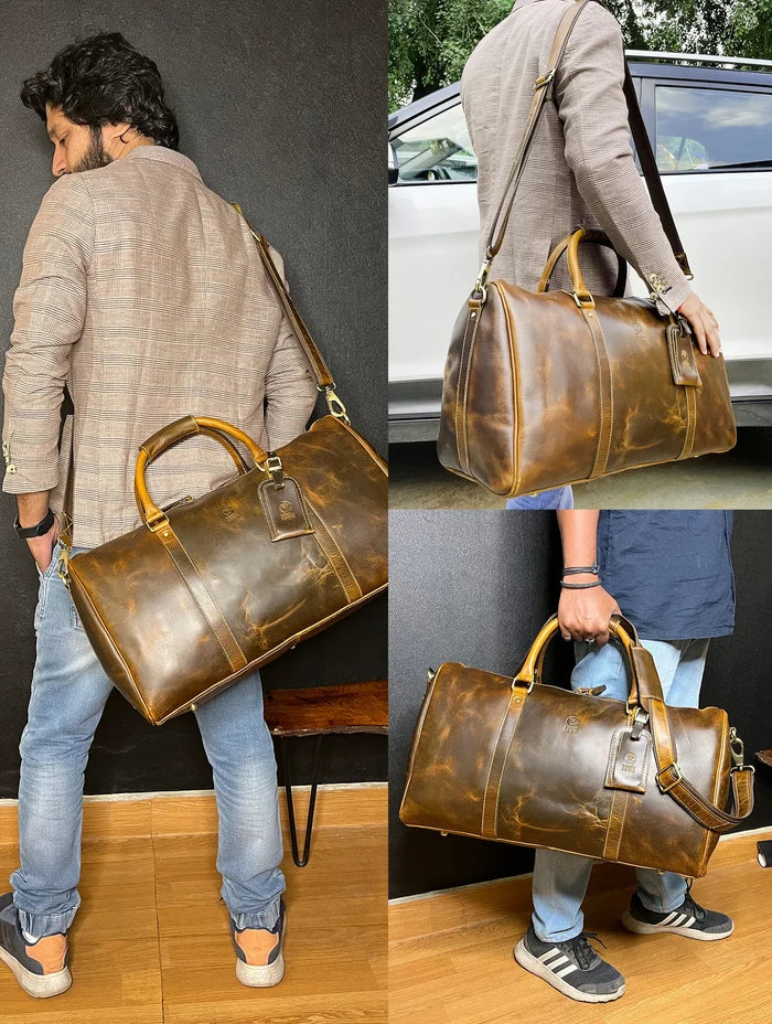 Leather Weekender Bag