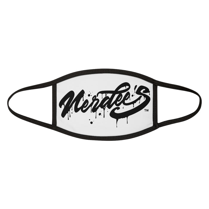 Nerdee's - Mixed-Fabric Face Mask - "The Drip" - White