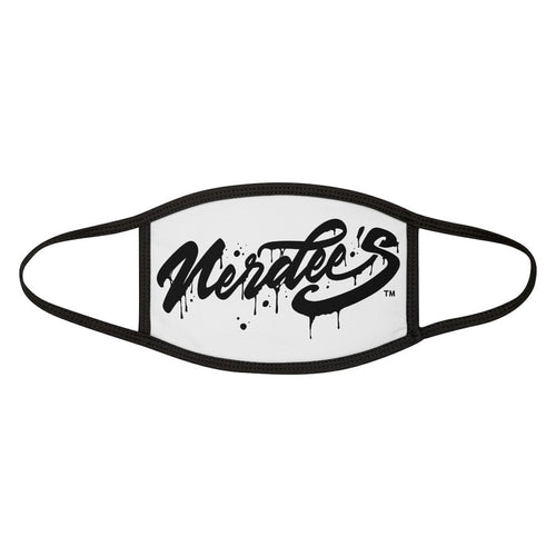 Nerdee's - Mixed-Fabric Face Mask - "The Drip" - White
