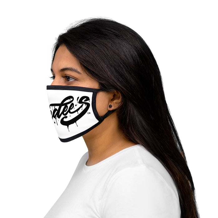 Nerdee's - Mixed-Fabric Face Mask - "The Drip" - White