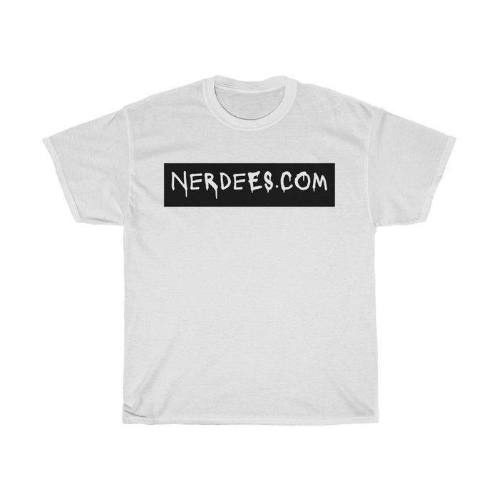 Nerdee's - "Nerdees.com Label" (BLK Design 01) - Unisex Heavy Cotton Tee