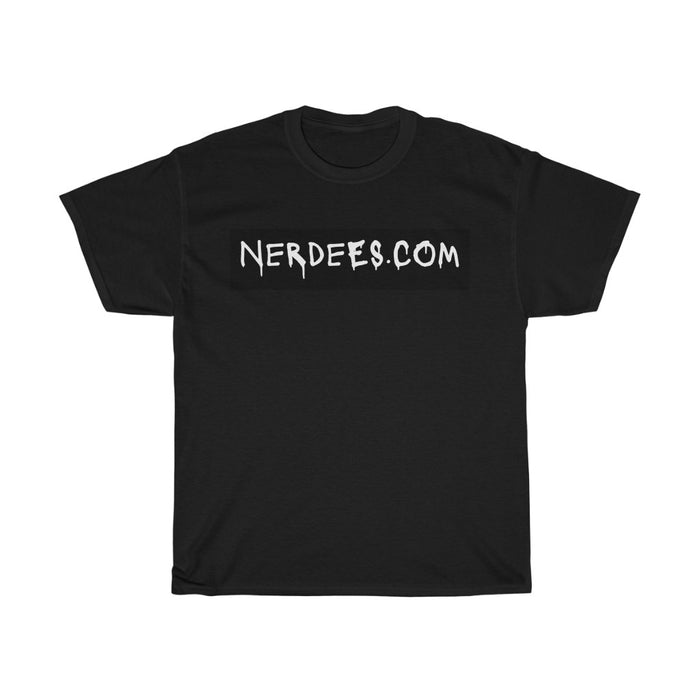 Nerdee's - "Nerdees.com Label" (BLK Design 01) - Unisex Heavy Cotton Tee